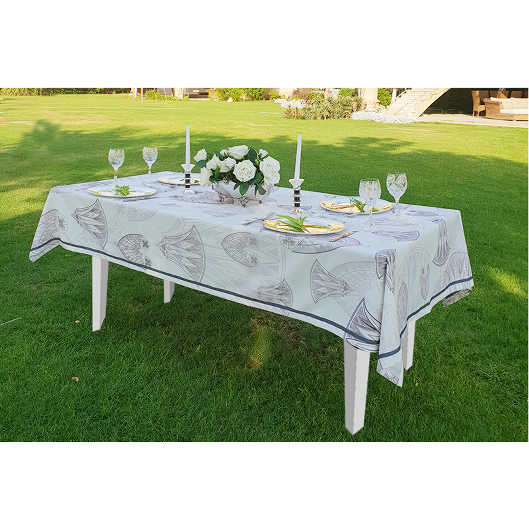 Gray Pharaonic Tablecloth